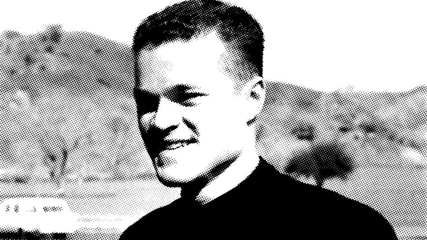 l Clegg cuando era un joven sacerdote, justo antes de recibir la llamada del éxtasis.