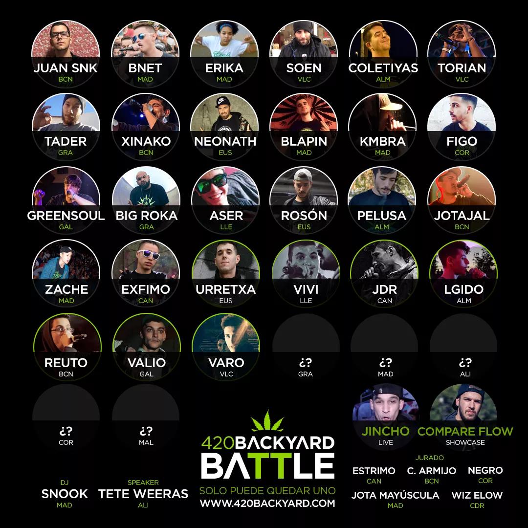 Cartel evento 420Backyard Battle 10-3-18