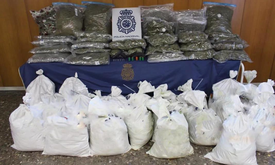 12 detenidos y 370 kilos de marihuana intervenidos en Madrid a una red china