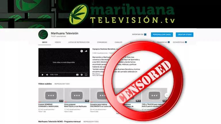 Youtube cierra el canal de Marihuana Tv
