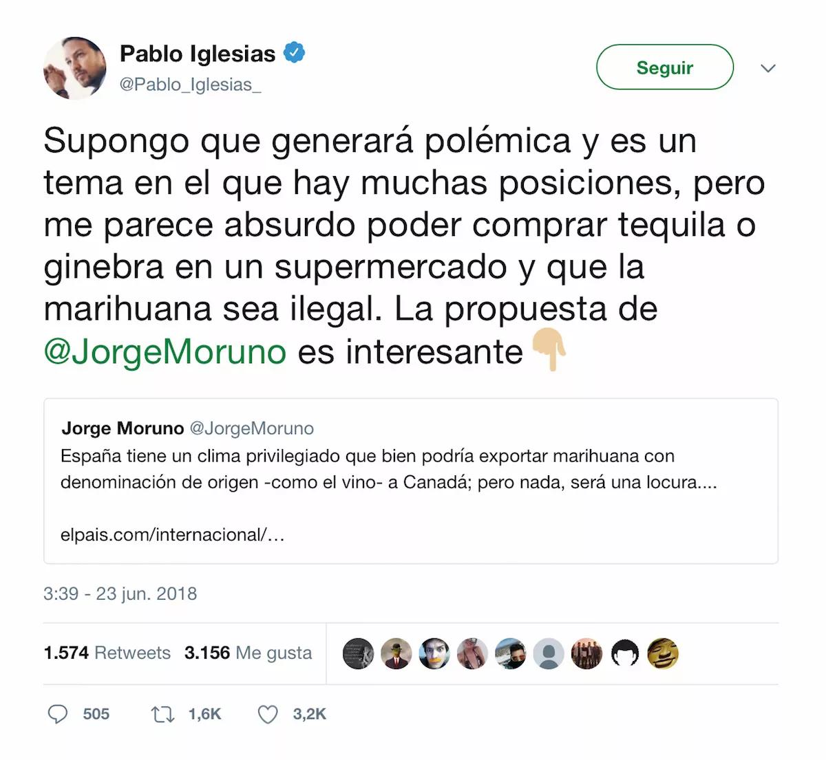 Twit Pablo Iglesias