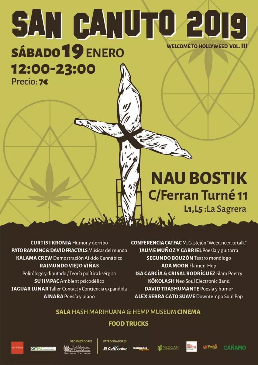 El festival San Canuto 2019 tendrá lugar el sábado 19 de enero en la Nau Bostik.