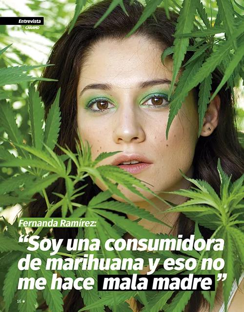 Fernanda Ramírez: “Soy una consumidora de marihuana y eso no me hace mala madre”