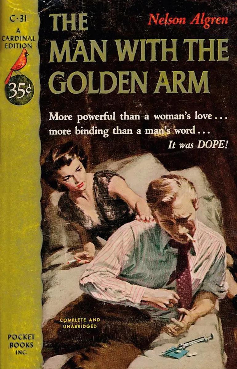 Portada de "The man with the golden arm"