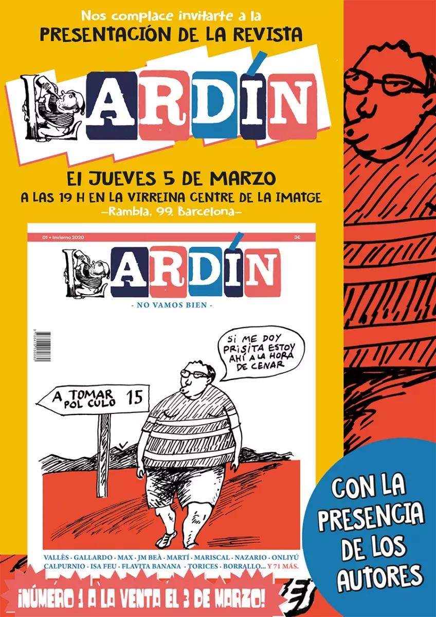 Lardín es una nueva revista que recupera el humor atemporal y surreal en papel, cuando el mundo se está convirtiendo en digital.