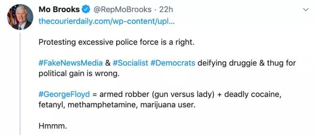 Mo Brooks Twitter