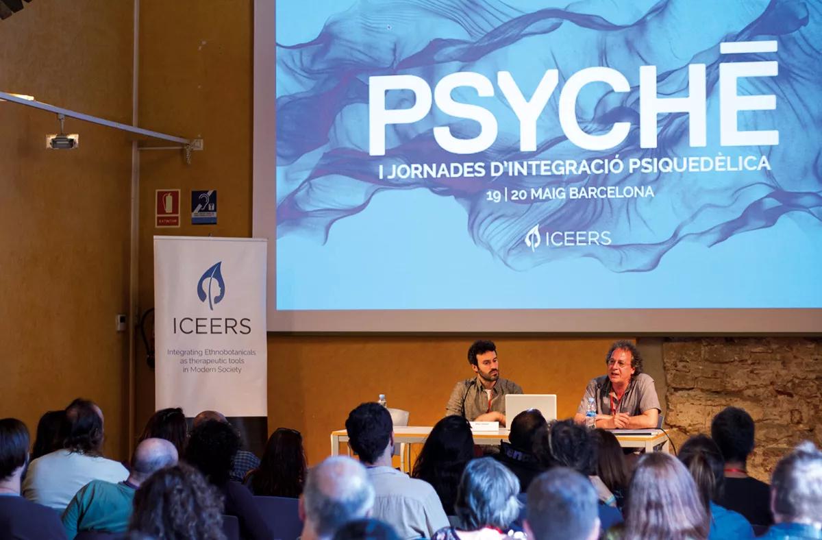 José Carlos Bouso, director de proyectos científicos de la Fundación Iceers, durante las jornadas de integración psiquedélica Psyché, Barcelona 2017.