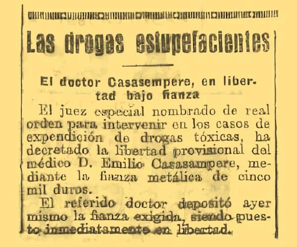 Titulares del diario Heraldo de Madrid.