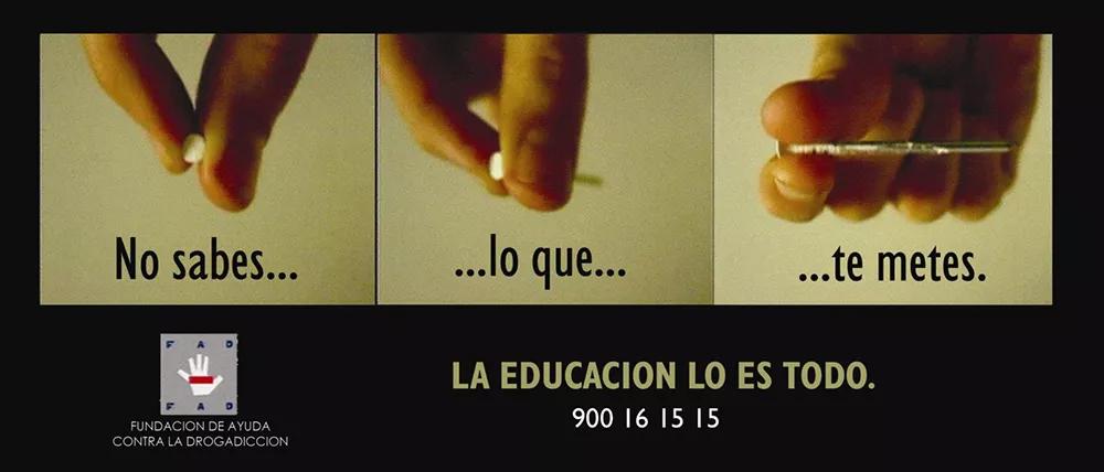 Campaña “No sabes lo que te metes” (2003) de la agencia Contrapunto.
