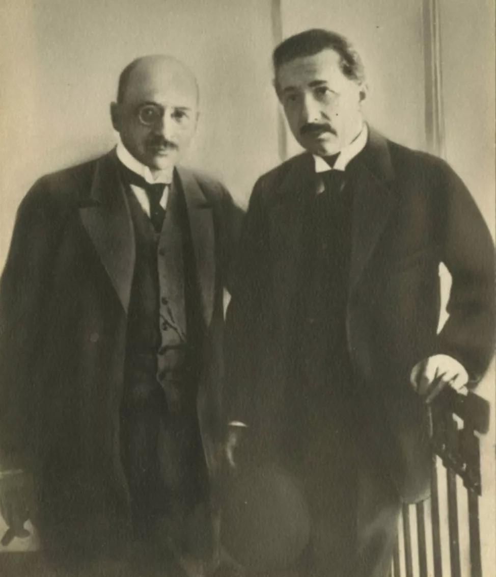 Haber y su amigo Albert Einstein en Berlín