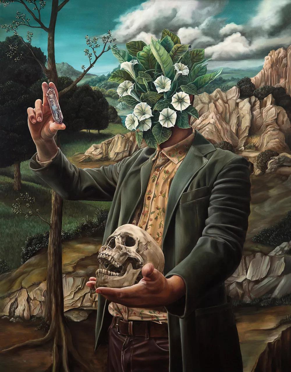 Las leyes naturales (óleo sobre tela, 140x110cm).