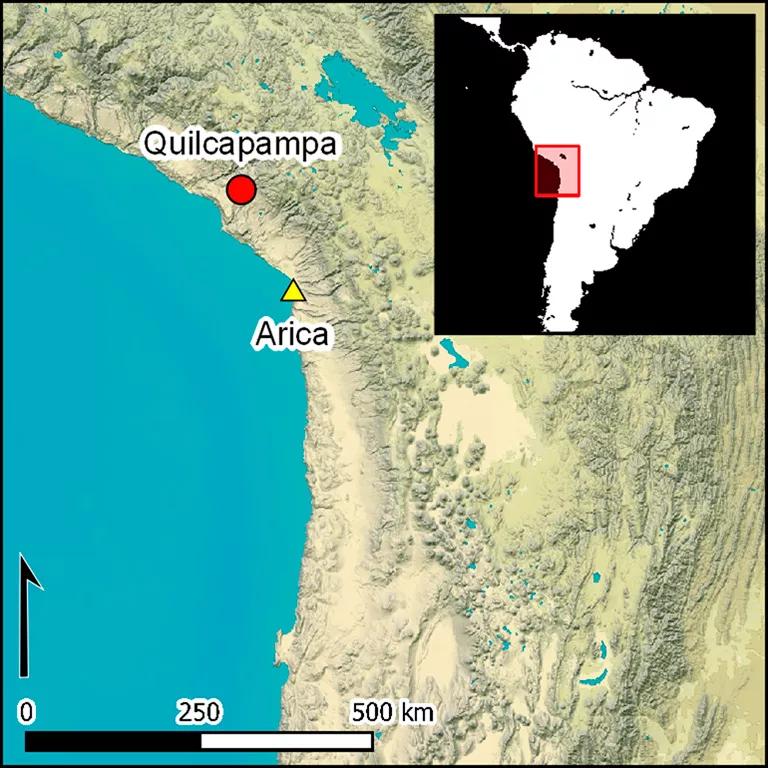 Ubicación geográfica de Quilcapampa (Arequipa) - Perú