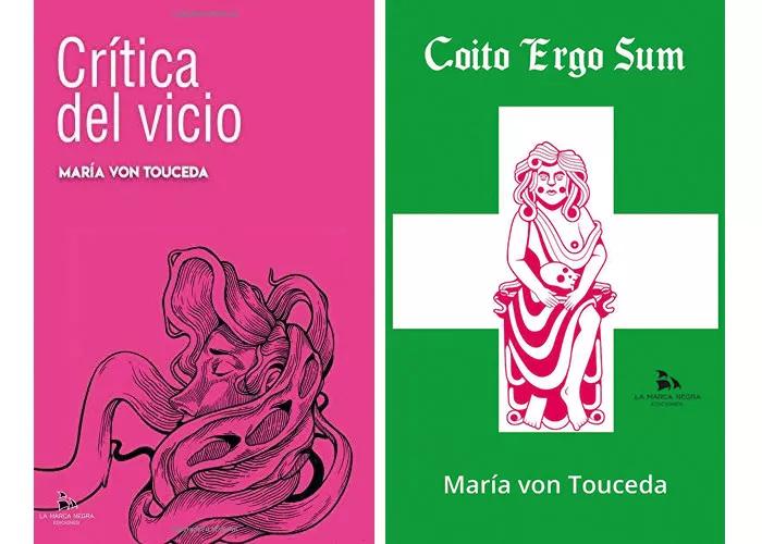 Portadas de los libros Coito ergo sum (2019), Crítica del vicio (2018).