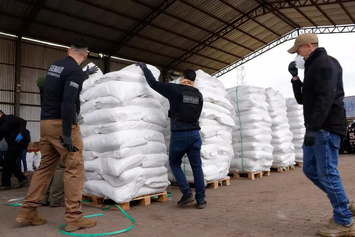 Encontraron 4 mil kilos de cocaína en Paraguay que iban a ser descargados en Bélgica