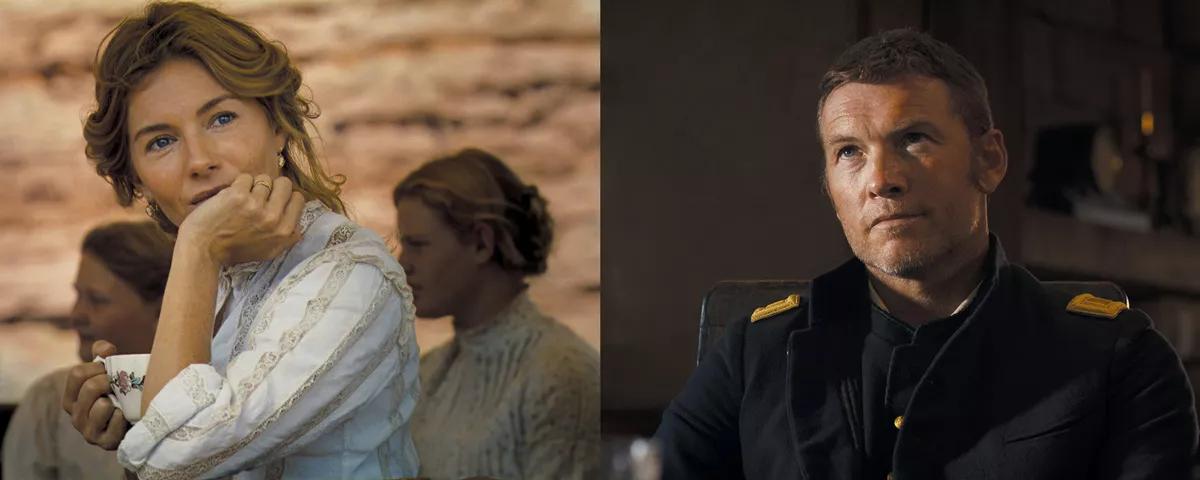 Entre el elenco de Horizon: An American Saga destaca Sienna Miller como Frances Kittredge y Sam Worthington como Trent Gephardt.