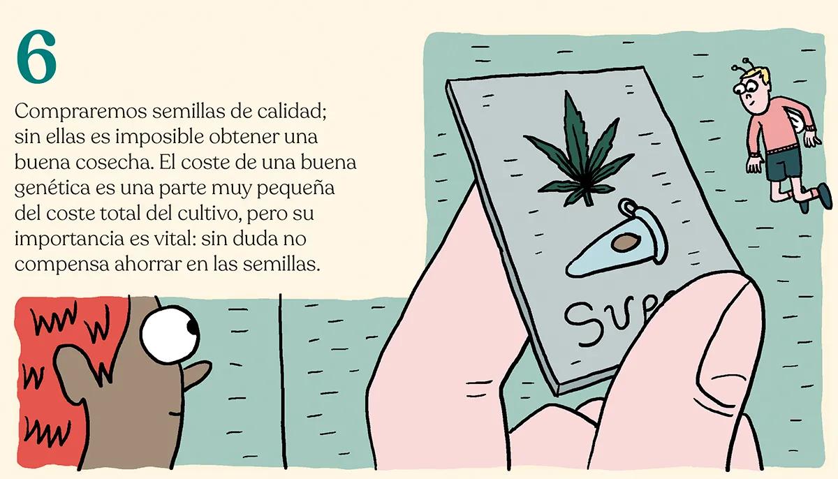 6.	Compraremos semillas de calidad; sin ellas es imposible obtener una buena cosecha. El coste de una buena genética es una parte muy pequeña del coste total del cultivo, pero su importancia es vital: sin duda no compensa ahorrar en las semillas.