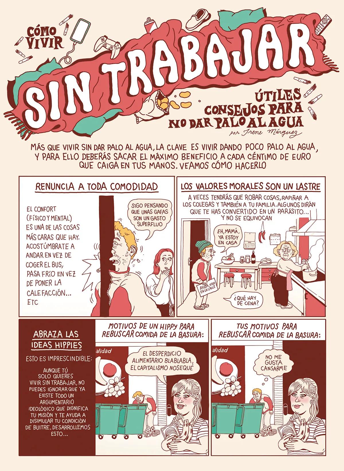Cómo vivir sin trabajar Útiles consejos para no dar palo al agua